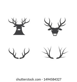 Deer ilustration logo vector template