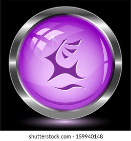 Deer. Internet button. Vector illustration.