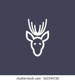 deer isolated icon