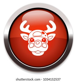deer isolated vector icon