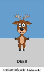 deer, isolated. Vector illustration