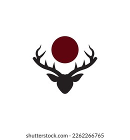 Deer Japan logo icon illustration.
