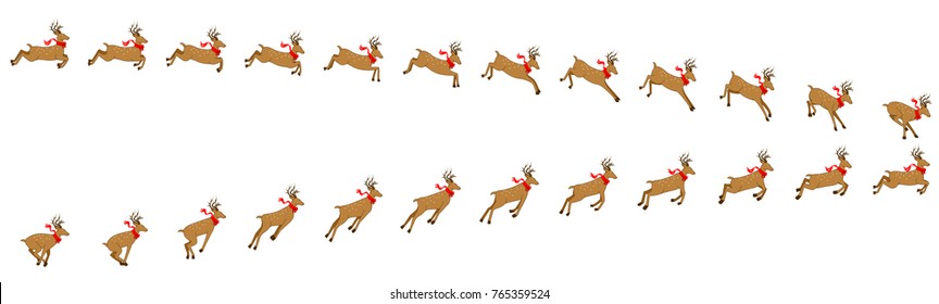 Deer Jumping Animation sprites sheet