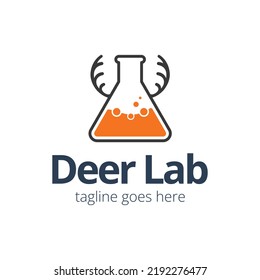 Deer Lab Logo Design Template