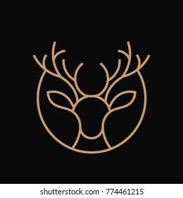 deer line art illustration