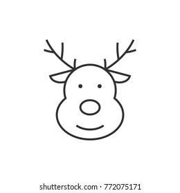 Deer line icon