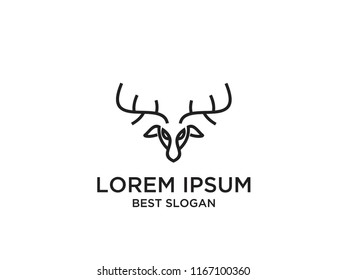deer line logo icon designs