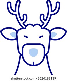 Deer Line vector Icon Design