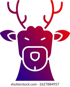 Diseño de icono de Vector de línea de ciervo