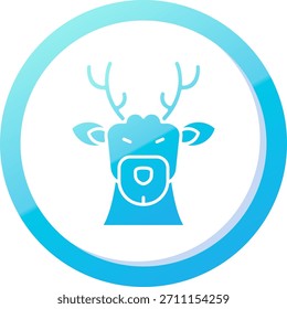 Diseño de icono de Vector de línea de ciervo