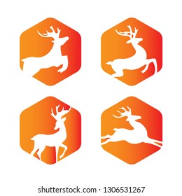 Deer Location Logo, editable and printable perfect for use in a wide range of new media templates: Web Marketing Agency, Social Media Services Showcase, Online Marketing Apps, and Web.