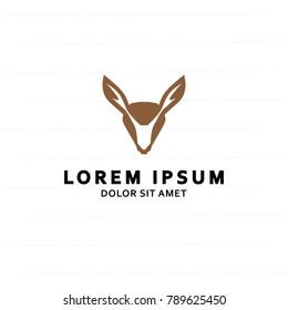 deer logo 02 with brown head