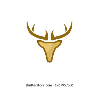 Deer logo animal head vector hunting 