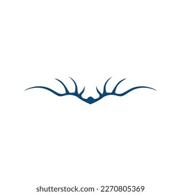 deer logo antlers icon deer head silhouette icon