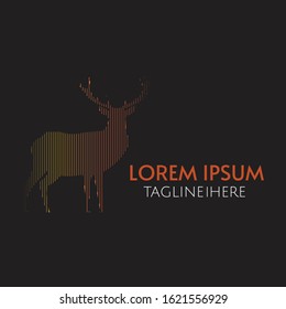 DEER LOGO BLACK GRADIENT COLOR