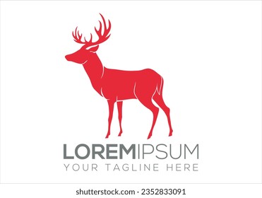 Reh-Logo, Buchse-Logo, Hirsch, Buchse