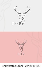 Deer logo concept vector art