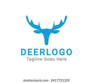 Deer logo. Creative deer business logo template.