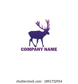 deer logo design. deer animals, exotic animals, deer logo template. Creative deer icon design