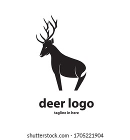 The deer logo design concept 