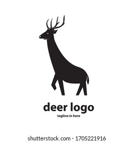The deer logo design concept 