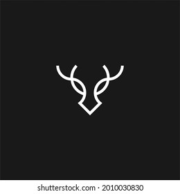 deer logo design concept abstract