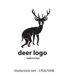 The deer logo design concept is simple, easy to remember, suitable for technology companies, agriculture, animal husbandry and the environment