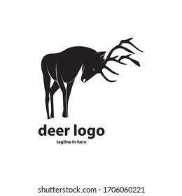 The deer logo design concept is simple, easy to remember, suitable for technology companies, agriculture, animal husbandry and the environment