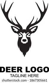 The deer logo design concept is simple  easy to remember  suitable for agriculture  animal husbandry   gamekeepers   hunters