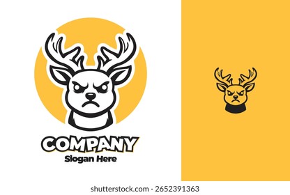 O conceito de design do logotipo do veado é simples, fácil de lembrar