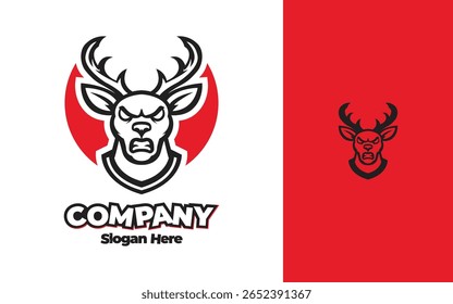 O conceito de design do logotipo do veado é simples, fácil de lembrar