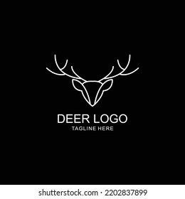 Deer logo design icon tamplate
