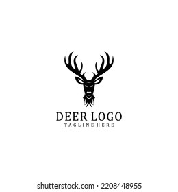 Deer logo design icon tamplate