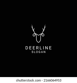 Deer logo design icon template