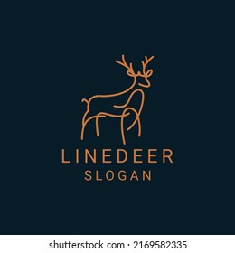 Deer  logo design icon template