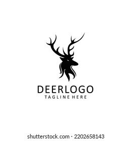 Deer logo design icon template