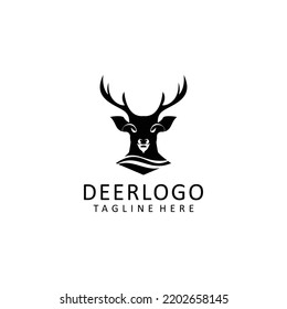 Deer logo design icon template