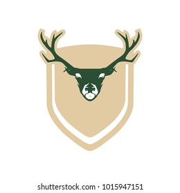 Deer logo design illustration