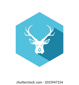 Deer logo design illustration