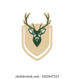Deer logo design illustration