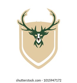 Deer logo design illustration