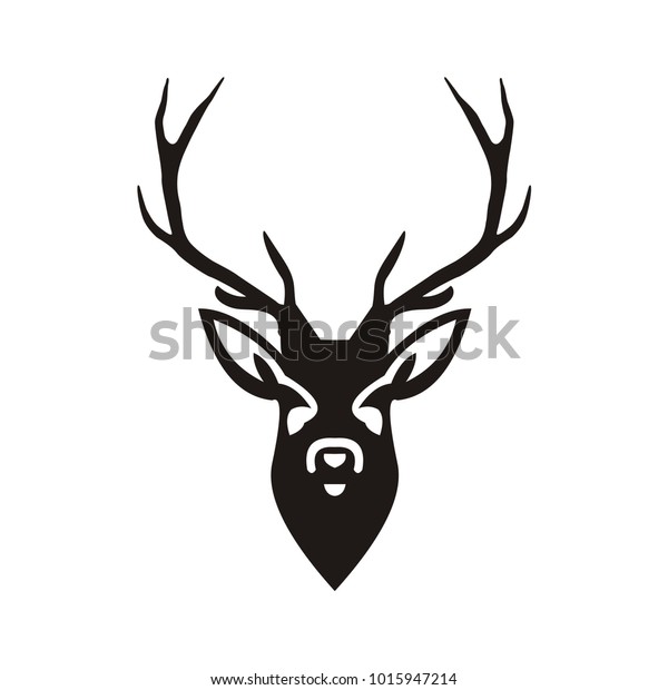 Deer Logo Design Illustration Stock Vector Royalty Free