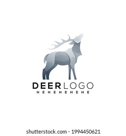 deer logo design illustration vector