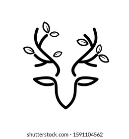 deer logo design inspiration. deer icon. deer head