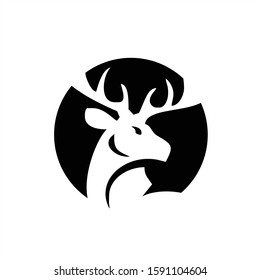 deer logo design inspiration. deer icon. deer head