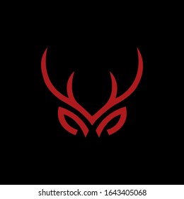 deer logo design inspiration. deer icon. deer line elegant logo icon designs vector. Linear hipster logo vector icon element