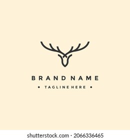 deer logo design inspiration. deer icon. deer head