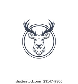 deer logo design inspiration. deer icon. deer head
