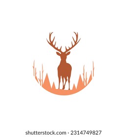 deer logo design inspiration. deer icon. deer head