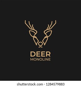 Deer logo, design inspiration vector template for any purpose